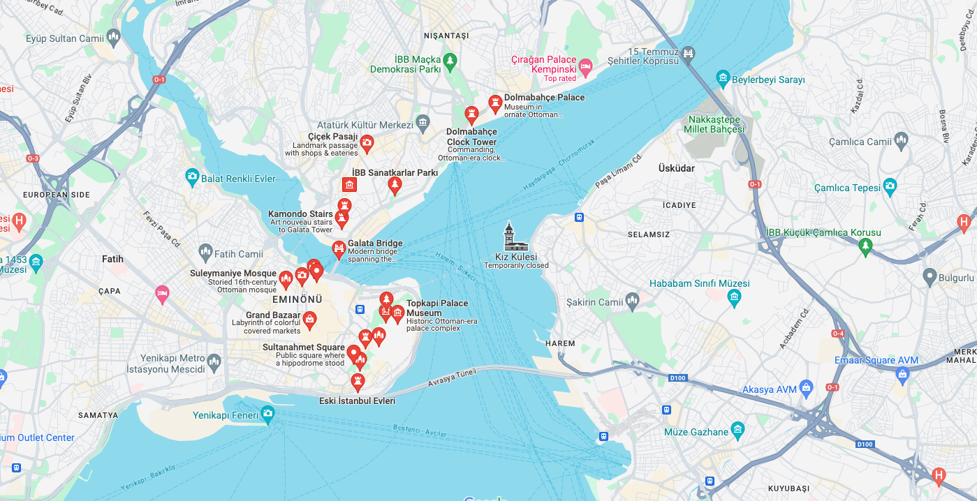 Istanbul real estate map