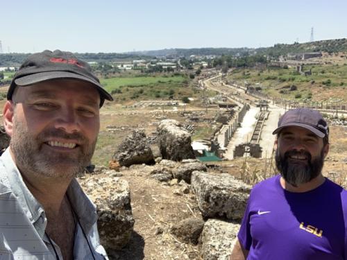ancient perge from the acropolis looking at main street (1)